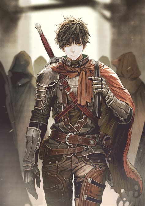 Mercenary Anime Guy Epic Artwork Sword Knight