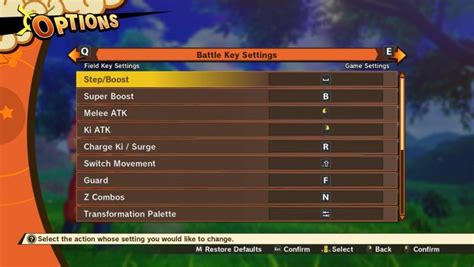 We did not find results for: Dragon Ball Z (DBZ) Kakarot PC - Keyboard controls and key binds - Frondtech