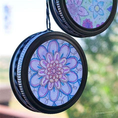 Make Your Own Easy Sun Catchers With Coloring Pages In Less Than 15