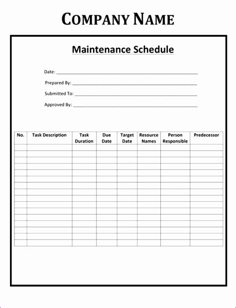 See how to apply excel conditional formatting to dates and time. 6 Maintenance Schedule Template Excel - Excel Templates