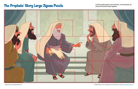The Prophets Story Large Jigsaw Puzzle On Sunday School Zone