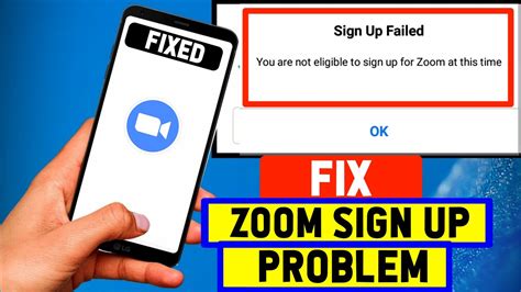 Fix Zoom Sign Up Failed Problem Your Are Not Eligible To Sign Up For
