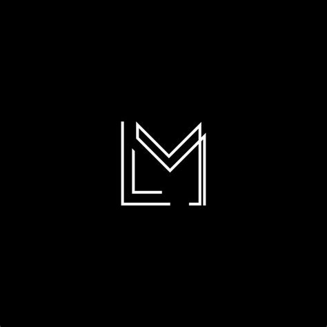 Lm Monogram Logo Design Monogram Logo Design Logo Design Typography
