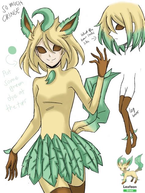 Leafeon Humanized Attempt By Cneko Chan On Deviantart