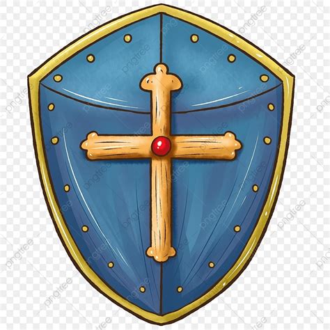 Knight Shield Clipart Png Images Commercial Hand Painted Cross Knight