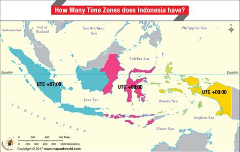 Peta Pembagian Wilayah Waktu Di Indonesia Indonesia Page