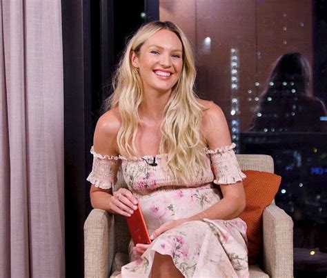 Picture Of Candice Swanepoel Candice Swanepoel Off Shoulder Dress