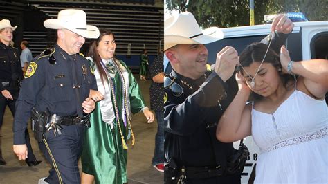 Sheriff Deputies Escort Daughter Of Fallen Deputy To Graduation