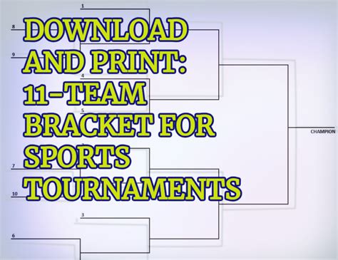11 Team Bracket Single Elimination Tournament Interbasket