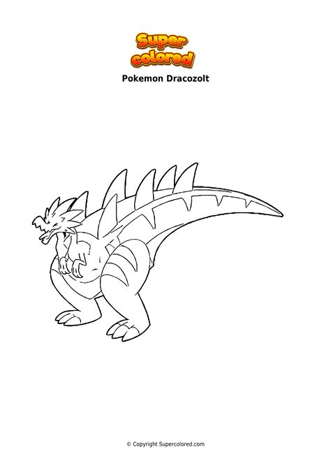 Coloring Pages Pokemon Dragon Supercolored