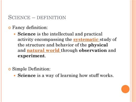 Science What Is It Ppt Download