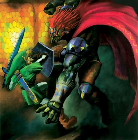 Link Zelda Fight Ganondorf Shield Ocarina Of Time The Legend Of Zelda