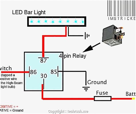 To understand the circuit you need to understand how a relay works. Best Led Bar Wiring Diagram Led Light Bar Wiring Diagram - Techrush.Me - Jeffhan Design