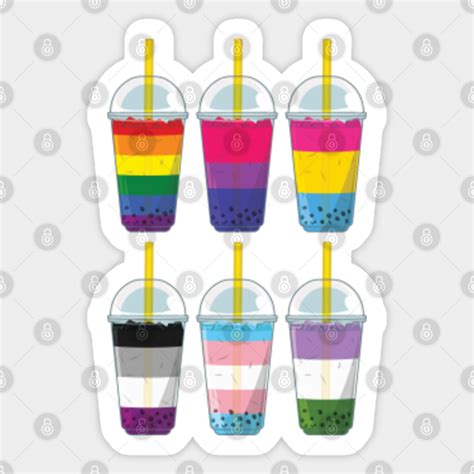 Gay Pride Bubble Tea Lgbt Boba Milk Tea Rainbow Equalitea Gay Bubble Tea Sticker Teepublic Au