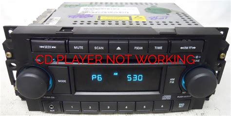 Dodge Magnum 2005 2006 2007 Factory Stereo Aux Cd Player Radio Ref
