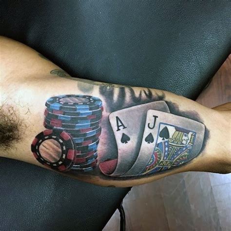 90 Playing Card Tattoos For Men Lucky Design Ideas
