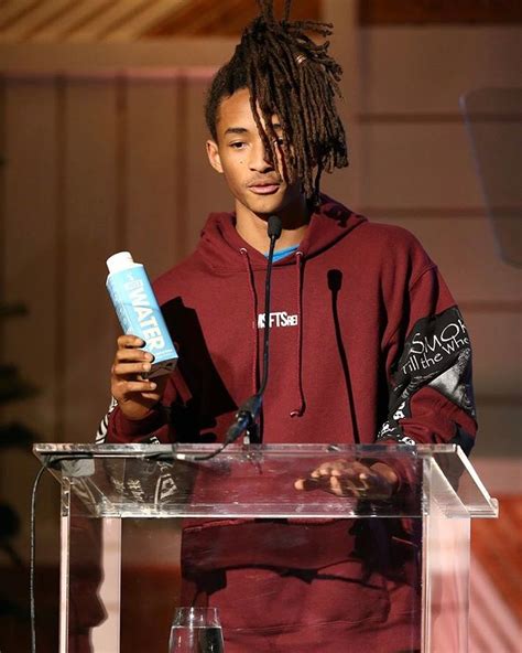 Spotted Jaden Smith In Msftsrep Custom Hoodie Jeans And Adidas Nmd