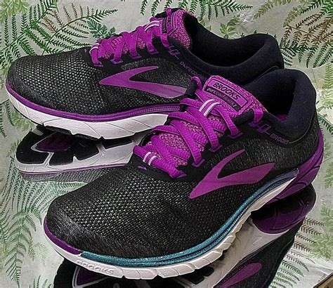 Brooks Pure Cadence 7 Purple Sneakers Running Walking Work Shoes Womens
