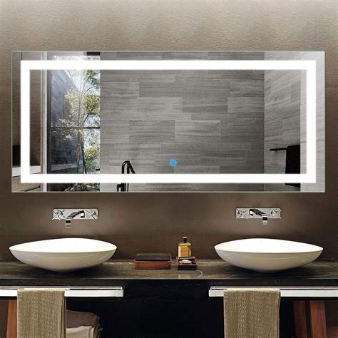 Bathroom mirrors can be round, oval, shaped as perfect circles, or rectangular, small, medium or large, to furnish the wall above the washbasin. Top 20 of Large Lighted Bathroom Wall Mirrors