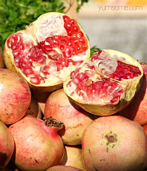 In fact, pomegranates are included in the list of foods that are rich in fiber only because of these high fiber seeds are edible and contain high amounts of insoluble fiber. Easy Tomato and Persimmon Chutney