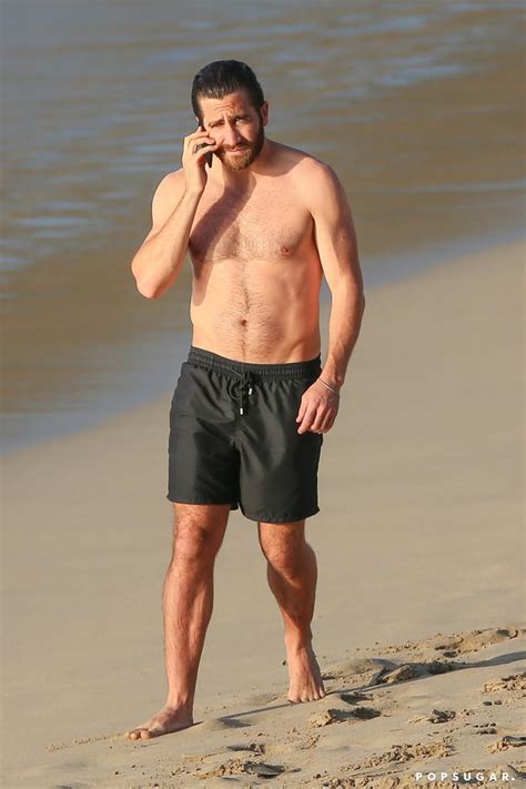 Jake Gyllenhaal Shirtless Pictures In St Barts January Popsugar