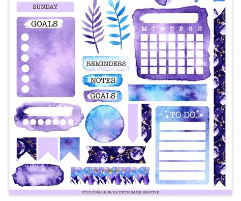Printable Aesthetic Stickers For Journal Printable Templates