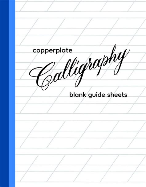 Blank Copperplate Calligraphy Guide Sheets Digital Download Etsy