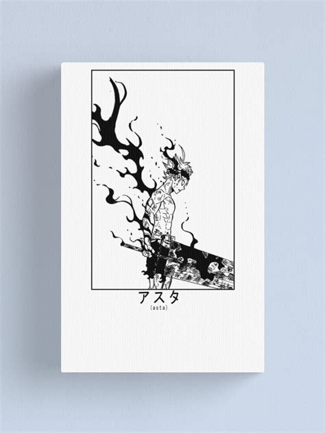 Asta Demon Form Black Clover Canvas Print By Anime Styles Redbubble