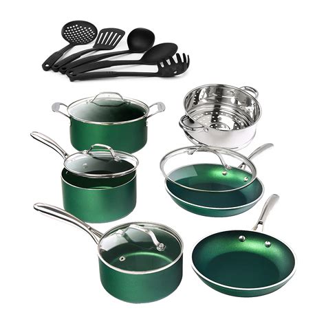 Buy Granite Stone Green Cookware Set Nonstick Pots and Pans Set– 10pc