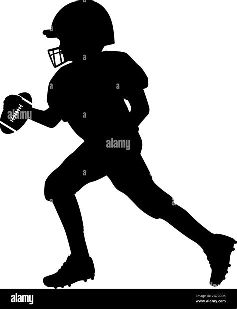 American Football Player Silhouette