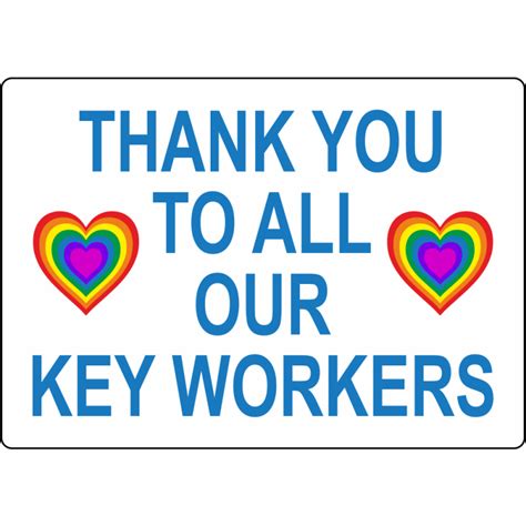 Thank You To All Our Key Workers Sign Jps Online