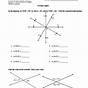 Special Angle Pairs Worksheet Answer Key
