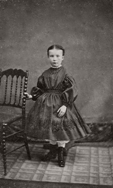 Vintage Old Photos From The 1870s Antique Photo Tintype Of A Young Girl