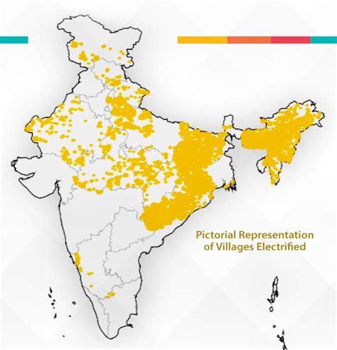 Map Of Last 18000 Villages Of India Electrified By Modi Government R