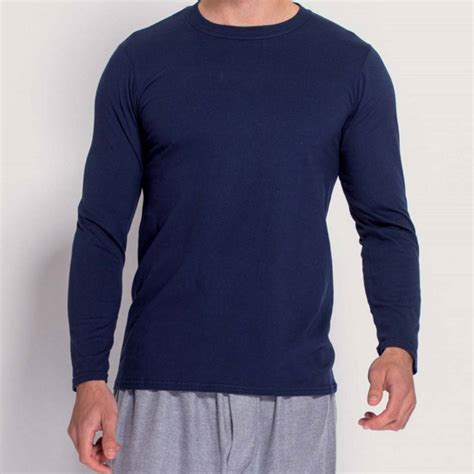 Mens Long Sleeved T Shirt In Navy By British Boxers