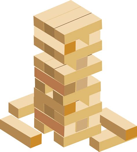 Jenga Game Toy Clipart Free Download Transparent Png