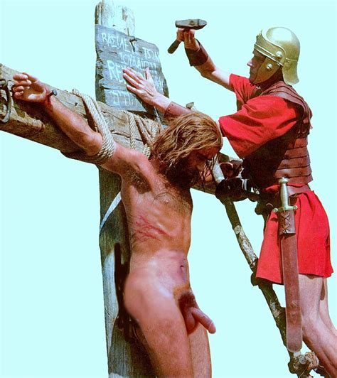 Nude Male Crucifixion And Erection