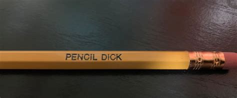 Custom Embossed Pencil Pencil Dick Etsy