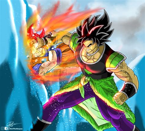 Broly Vs Goku By Keithesaiyan On Deviantart
