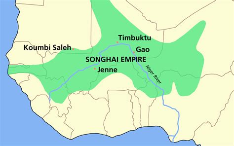 Songhai Empire Map History Of Niger Wikipedia African Empires