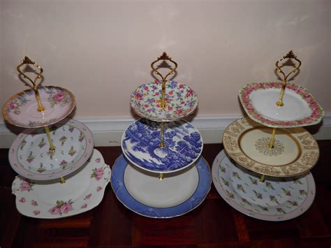 Vintage Musings Of A Modern Pinup How To Make A 3 Tiered Cake Stand