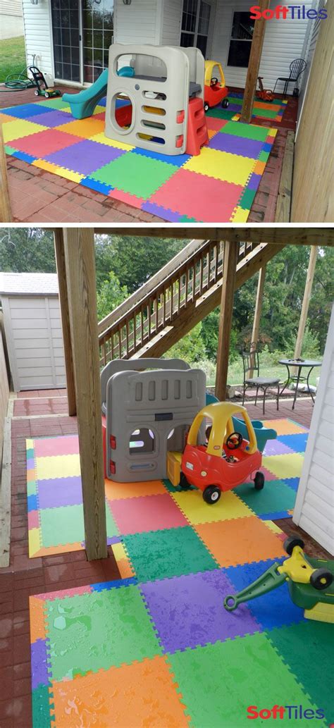 Any size recreational vehicle still can benefit from a large, protected, outdoor surface for entertaining and. Outdoor Patio Cushioned Children's Play Mat using ...