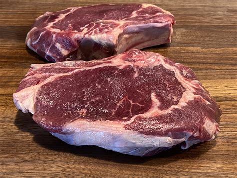 Grass Fed Beef Grill Package Bone In Ribeyes And Ground Beef Dry Aged