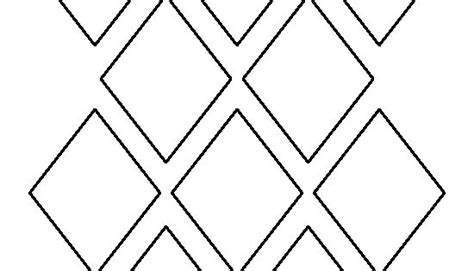 3 Inch Diamond Pattern Use The Printable Outline For Crafts Creating