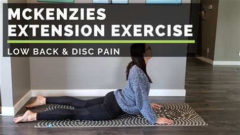 McKenzie S Extension Exercise Low Back Disc Pain YouTube