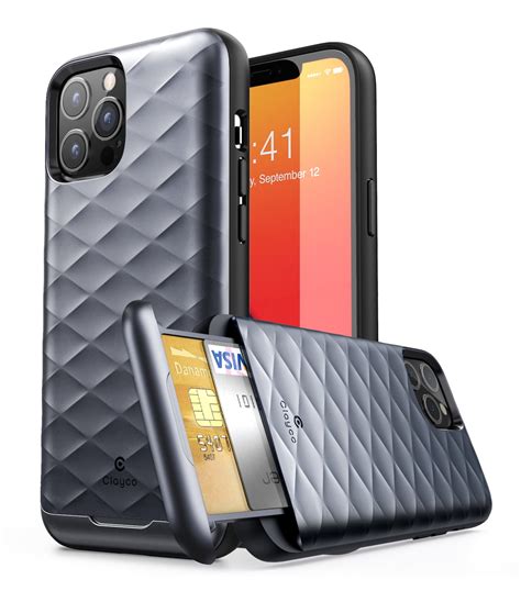 Iphone 12 Pro Max Case Clayco Argos Series Slim Card Holder