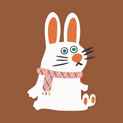 Premium Vector Hand Drawn Cute Cartoon Rabbit Illustrations2