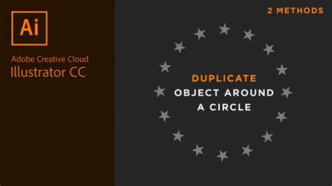 How To Duplicate Objects Around A Circle In Adobe Illustrator 2