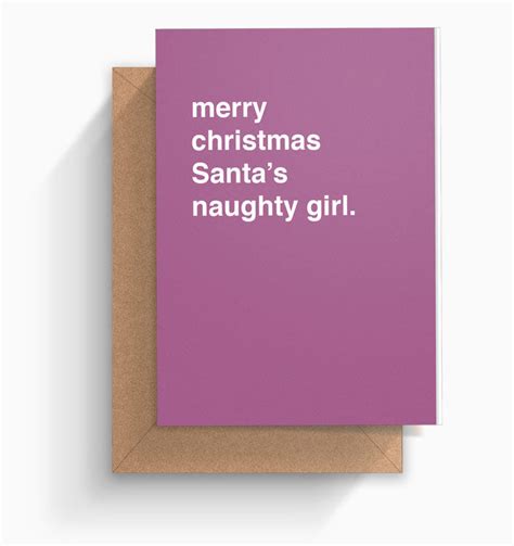 santa s naughty girl christmas card greetings from hell