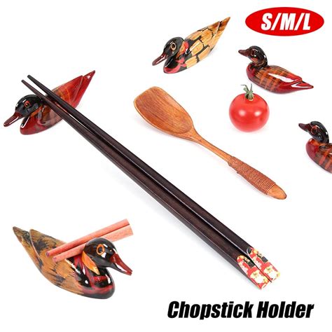 Pair Mandarin Ducks Chopstick Holder For Decoration Feng Shui Craft